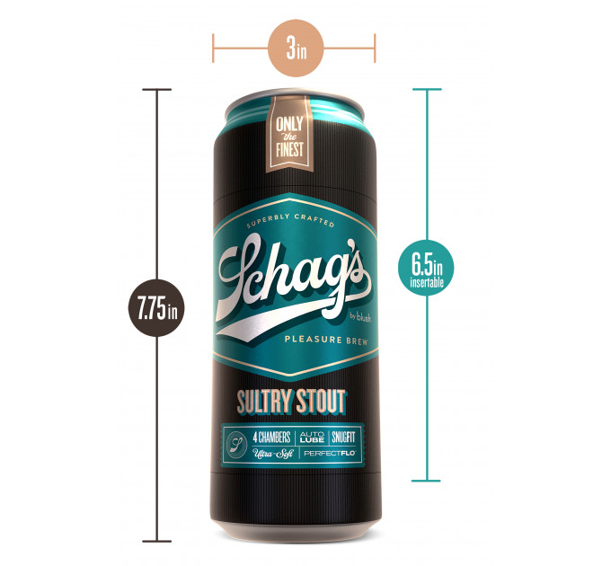 Cамосмазывающийся мастурбатор SCHAG'S SULTRY STOUT FROSTED