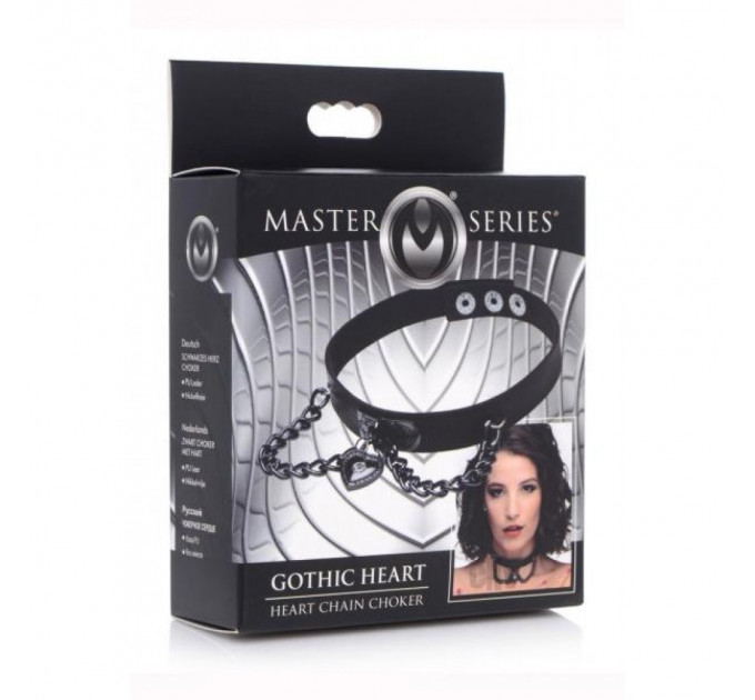 Чекер XR Brands Gothic Heart Adjustable Collar