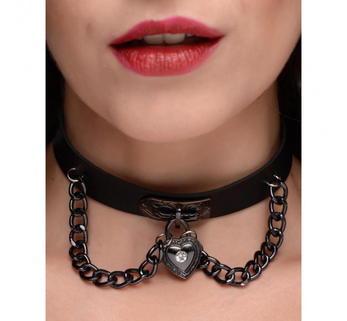 Чекер XR Brands Gothic Heart Adjustable Collar