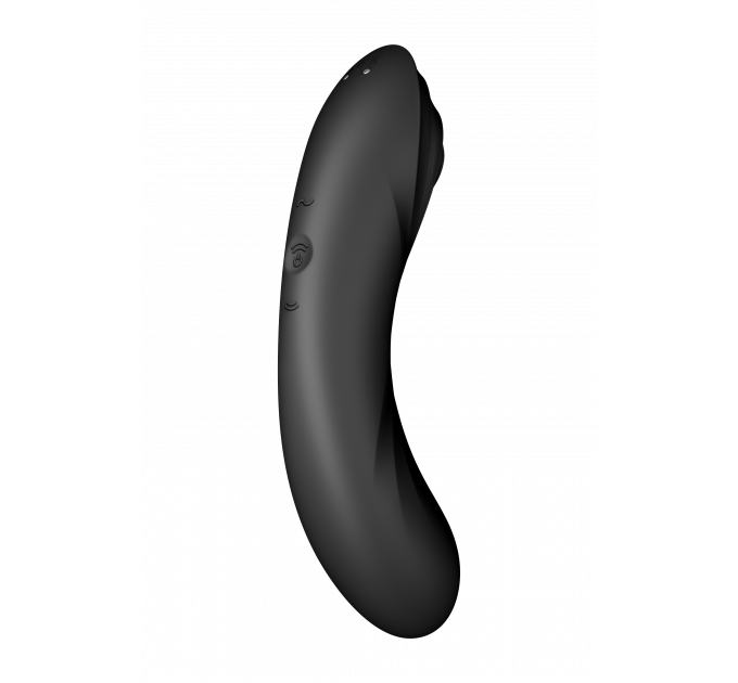 Двойной вибратор с вакуумной стимуляцией SATISFYER CURVY TRINITY 4 BLACK
