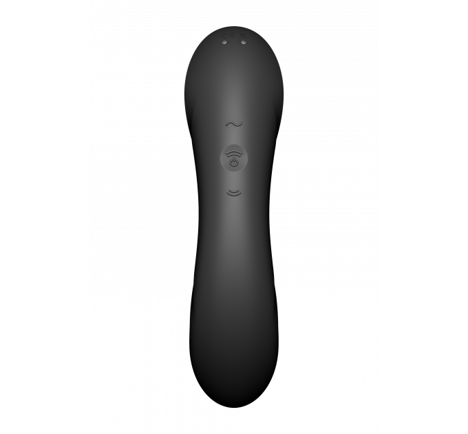 Двойной вибратор с вакуумной стимуляцией SATISFYER CURVY TRINITY 4 BLACK