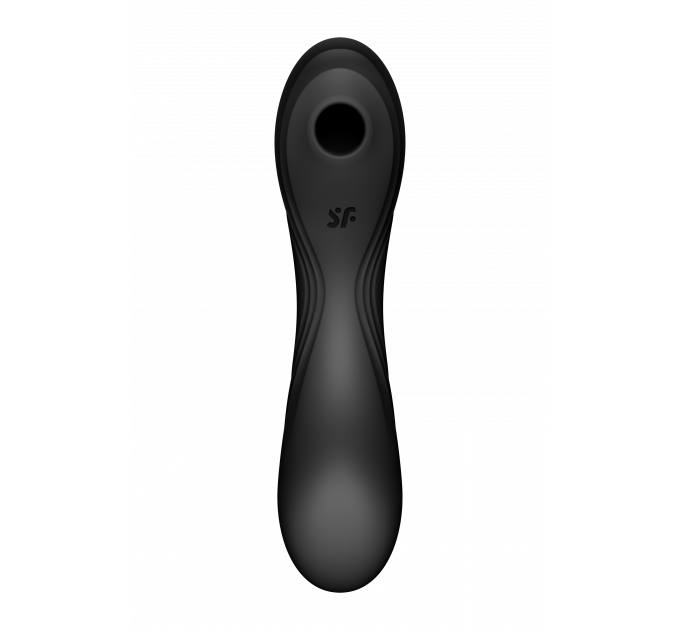Двойной вибратор с вакуумной стимуляцией SATISFYER CURVY TRINITY 4 BLACK