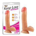 Фаллоиммитатор реалистичный Chisa Keep Love Cute Dildo на присоске, бежевый