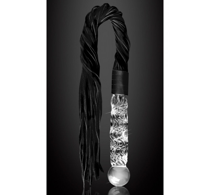 Фалоімітатор-батіг Pipedream Icicles No 38 скло та замш, 17 см