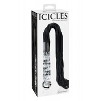 Фалоімітатор-батіг Pipedream Icicles No 38 скло та замш, 17 см