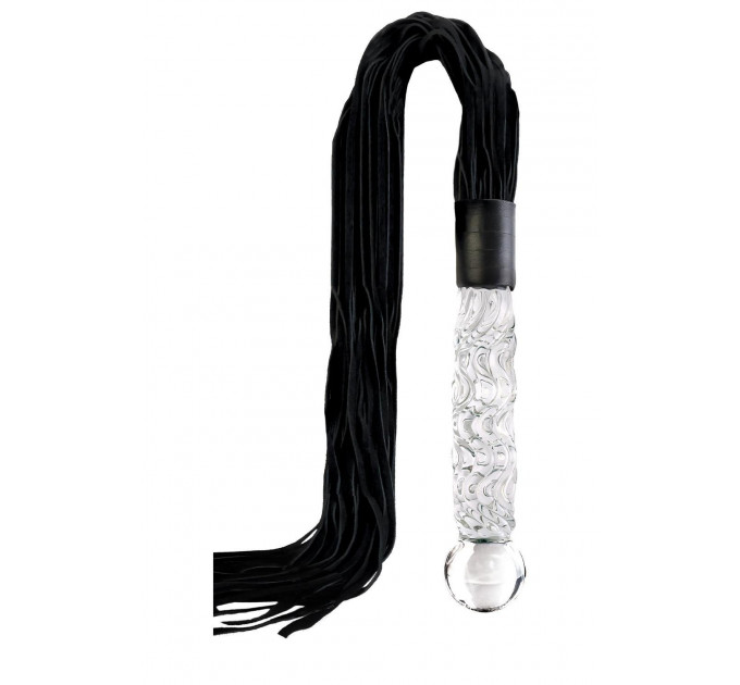 Фалоімітатор-батіг Pipedream Icicles No 38 скло та замш, 17 см