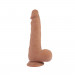 Фаллоимитатор реалистичный с мошонкой Chisa T-skin ReaL Desire Sniper на присоске, бежевый