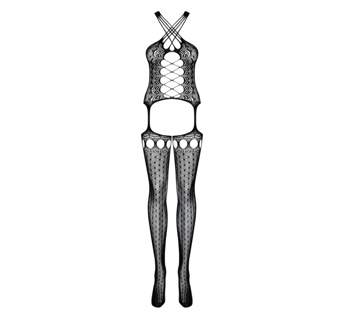 Комбинезон Obsessive BODYSTONKING G313 черный SML