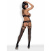 Комбинезон Obsessive BODYSTONKING G313 черный SML