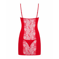 Пеньюар Obsessive Heartina chemise RED S/M