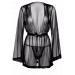 Кимоно прозрачное с поясом и стрингами Daring Intimates, черный, S/M