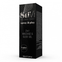 Лубрикант та масажний гель HOT StiVi Spray&Play 2в1, 100 мл