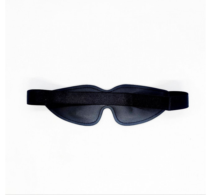 Маска экокожа с вырезом Blindfold, черная