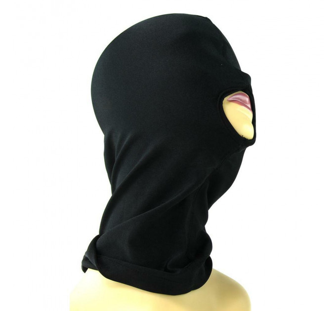 Маска із прорізом для рота чорна Ouch Subversion Mask Dark-Black