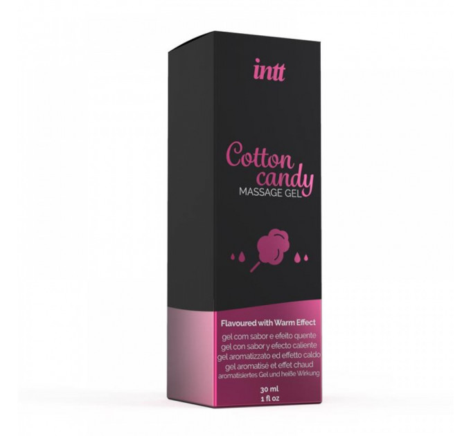 Съедобный массажный гель для интимных зон Intt Cotton Candy (30 мл)