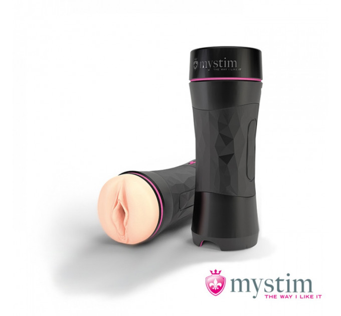 Мастурбатор-вагина Mystim Oh-Push me Vagina, черный