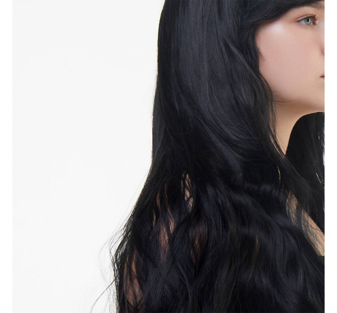Парик длинный волнистый с челкой Fetish Hair черный, 80 см