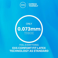 Презервативи класичні анатомічні EXS Regular веганські (ціна за 5 шт.)