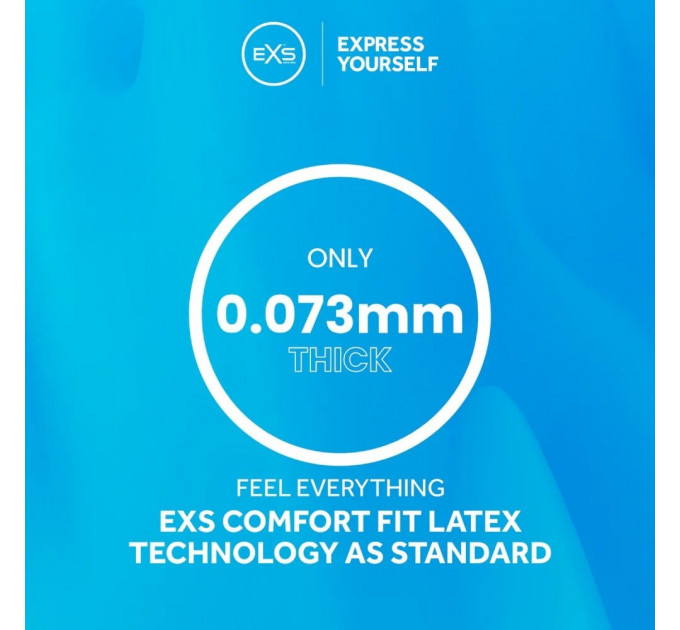 Презервативи класичні анатомічні EXS Regular веганські (ціна за 5 шт.)