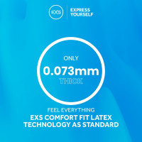 Презервативи латексні EXS Snug Fit щільно прилеглі, 49 мм (ціна за 10 шт.)