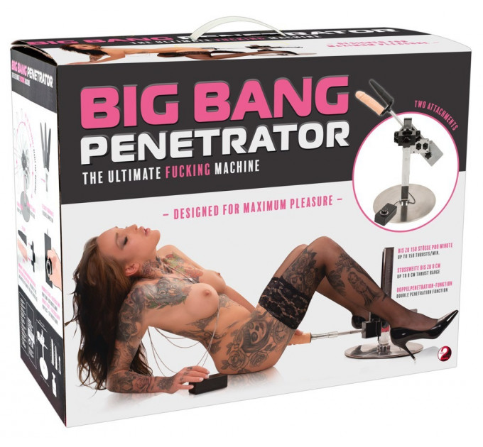 Секс-машина You2Toys Big Bang Penetrator с проводным пультом управления, с насадками в комплекте