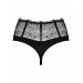 Сексуальные стринги на высокой талии Obsessive Sharlotte panties black L/XL
