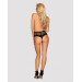 Сексуальные стринги на высокой талии Obsessive Sharlotte panties black L/XL
