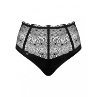 Сексуальные стринги на высокой талии Obsessive Sharlotte panties black L/XL