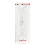 Стеклянная Анальная пробка 4,5"Glass Romance Clear