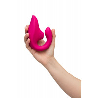 Стимулятор точки G и клитора Womanizer Blend Pink вакуум и вибрация, ярко розовый