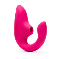 Стимулятор точки G и клитора Womanizer Blend Pink вакуум и вибрация, ярко розовый