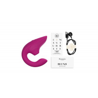 Стимулятор точки G и клитора Womanizer Blend Pink вакуум и вибрация, ярко розовый