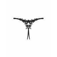 Трусики Obsessive Celia Noir crotchless thong M/L