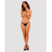 Трусики Obsessive Celia Noir crotchless thong M/L