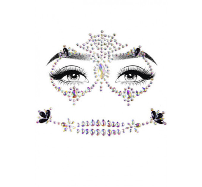 Украшения для лица Leg Avenue Calavera face jewels sticker O/S