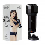 Мастурбатор Вагина в черной колбе Chisa MX DREAM of CUP с вибрацией