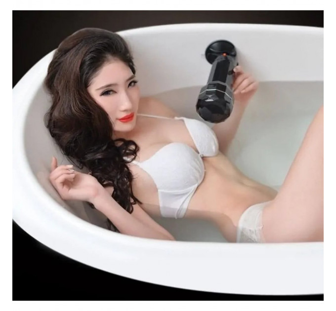 Мастурбатор Вагина в черной колбе Chisa MX DREAM of CUP с вибрацией