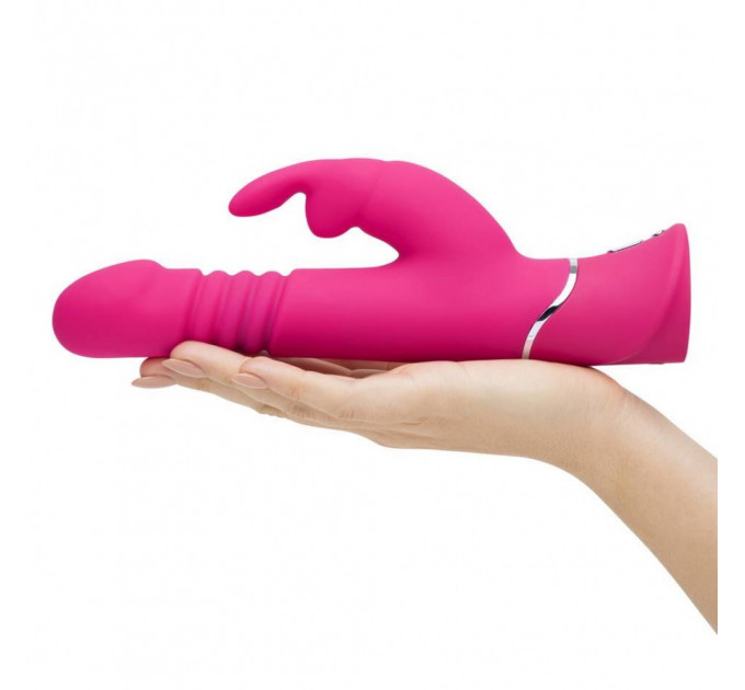 Вибратор кролик с поступательными движениями Happy Rabbit Thrusting Realistic