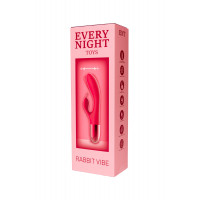 Вибратор-кролик с горизонтальными движениями Every Night Toys для точки G, красный