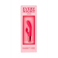 Вибратор-кролик с горизонтальными движениями Every Night Toys для точки G, красный