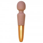 Вибратор микрофон Sweet Em Velvet Lure, 28 режимов вибрации, бежевый с золотом