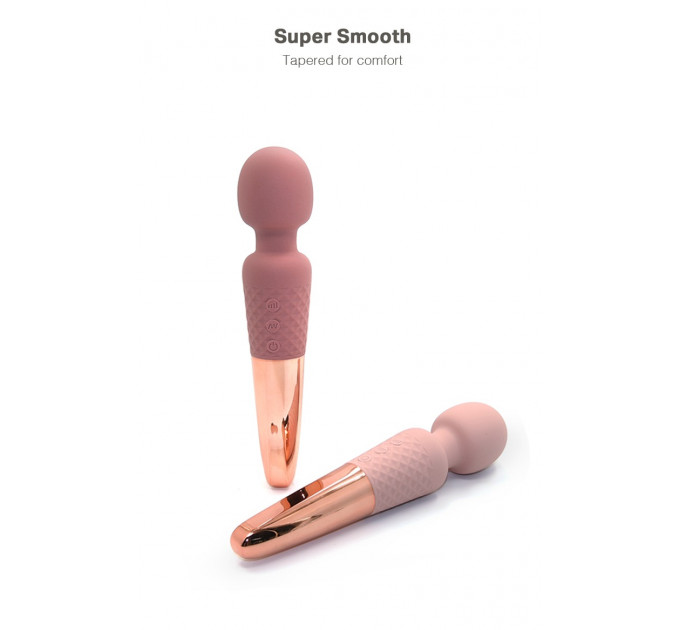 Вибратор микрофон Sweet Em Velvet Lure, 28 режимов вибрации, бежевый с золотом