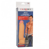 Вібратор на присосці з пультом керування California Exotics Max Vibrating Cock & Balls