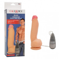 Вібратор на присосці з пультом керування California Exotics Max Vibrating Cock & Balls