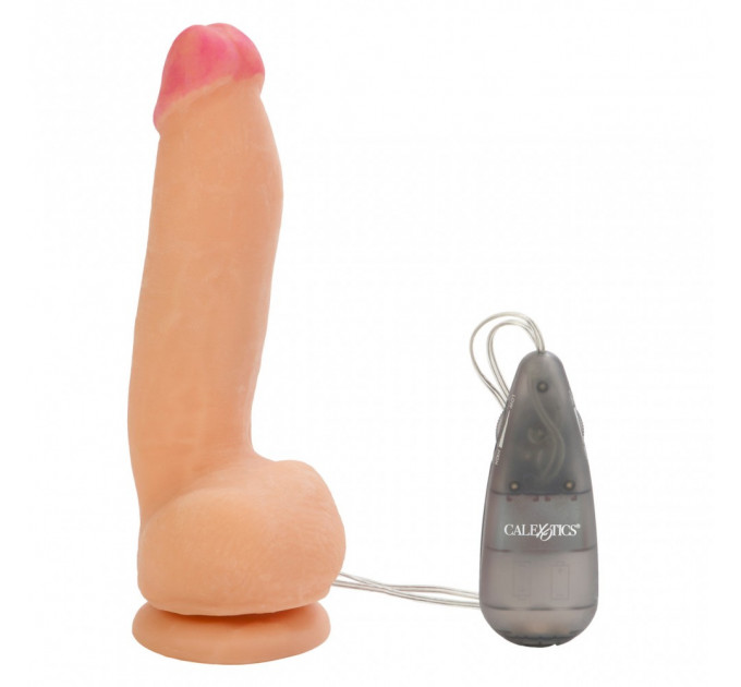 Вибратор на присоске с пультом управления California Exotics Max Vibrating Cock & Balls