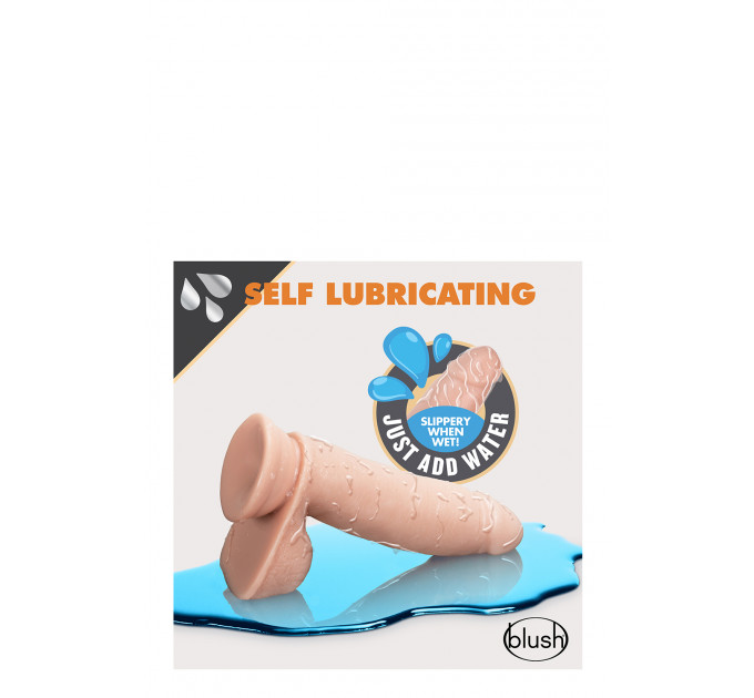 Фаллоимитатор самосмазывающийся Blush DR. SKIN 7INCH SELF LUBRICATING DILDO