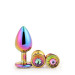 Набор радужных анальных пробок GLEAMING LOVE MULTICOLOUR PLUG SET
