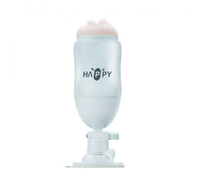 Мастурбатор в колбе с присоской Happy Cup Joy Wang Pussy & Mouth
