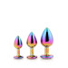 Набор радужных анальных пробок GLEAMING LOVE MULTICOLOUR PLUG SET