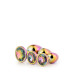 Набор радужных анальных пробок GLEAMING LOVE MULTICOLOUR PLUG SET